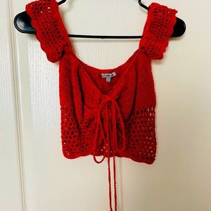 Charlotte Ruse Crocheted Top